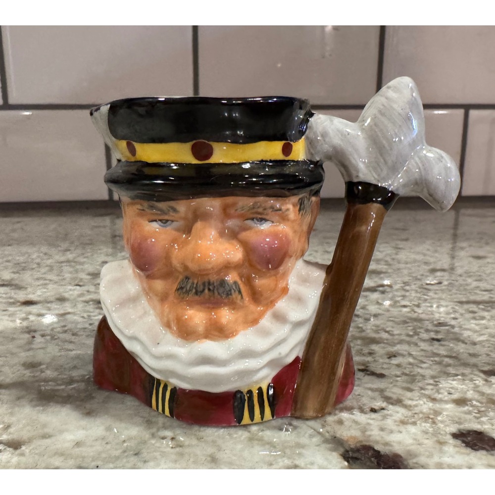 Thorley Bone China Beefeater Character Jug Miniature Made in England 3.25 Inch